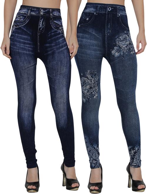 set of 2 dark blue jegging - 14536722 - Very Small Image - 1