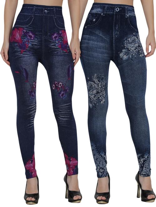set of 2 dark blue jegging - 14536725 - Very Small Image - 1
