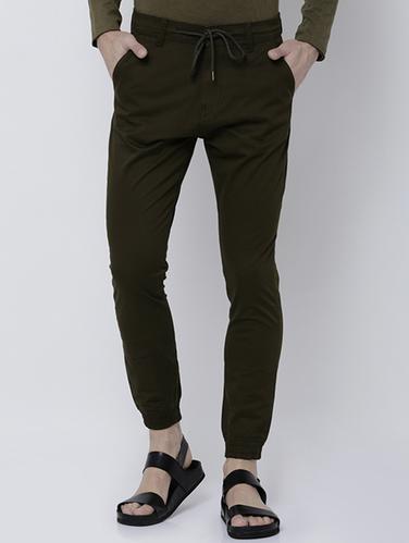 green cotton blend jogger - 14537144 - Very Small Image - 1
