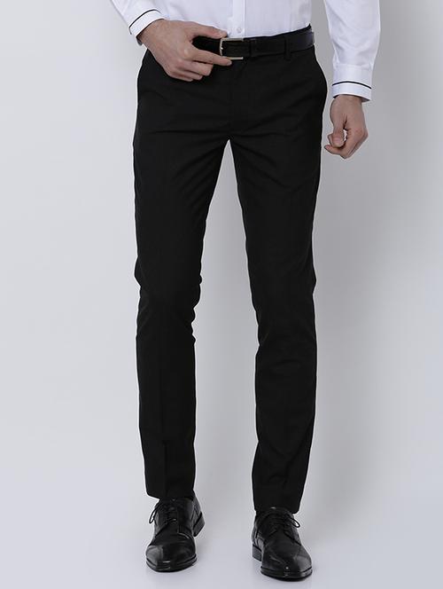 black polyester blend formal trouser - 14537147 - Very Small Image - 1
