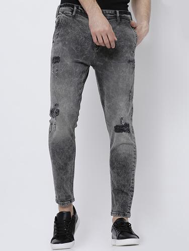 black cotton ripped jeans - 14537180 - Very Small Image - 1