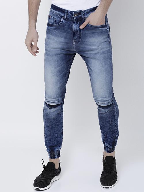 blue cotton blend jogger - 14537200 - Very Small Image - 1