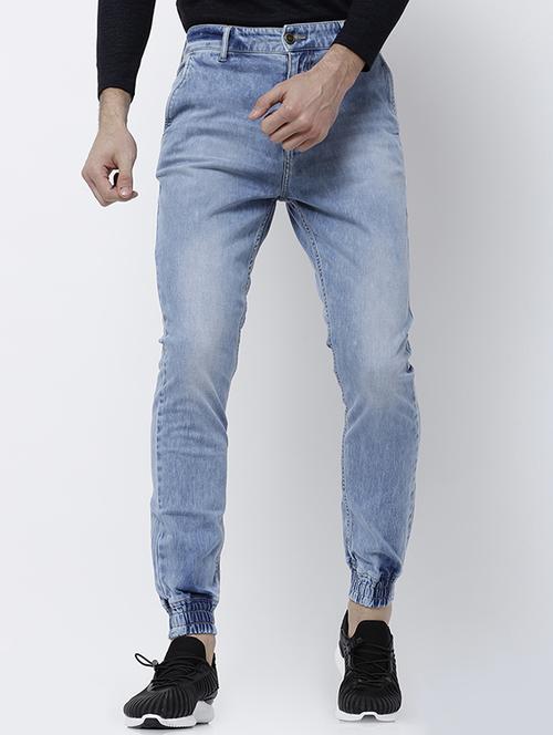 blue cotton blend jogger - 14537202 - Very Small Image - 1