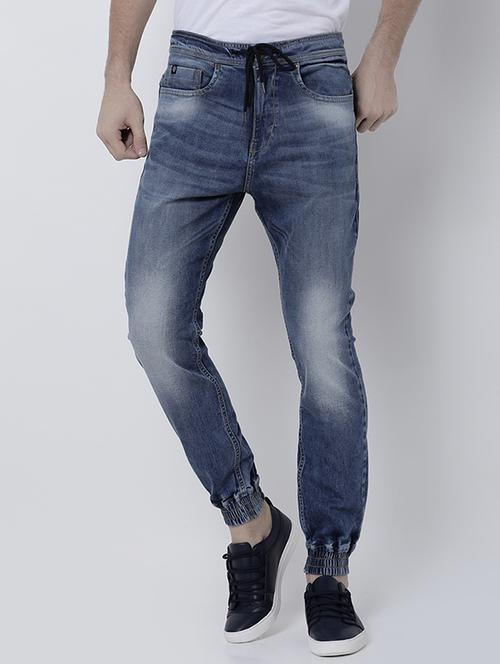 blue cotton blend jogger - 14537204 - Very Small Image - 1