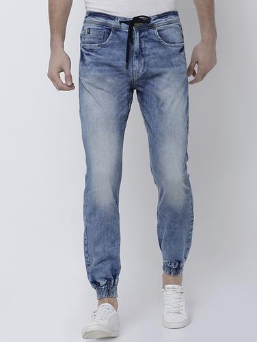 blue cotton blend joggers - 14537207 - Very Small Image - 1
