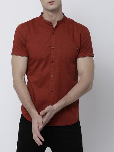 red cotton casual shirt - 14537240 - Very Small Image - 1