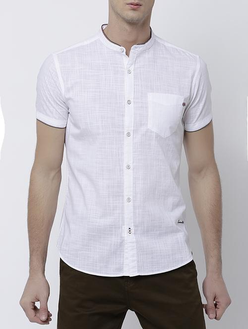 white cotton casual shirt - 14537241 - Very Small Image - 1