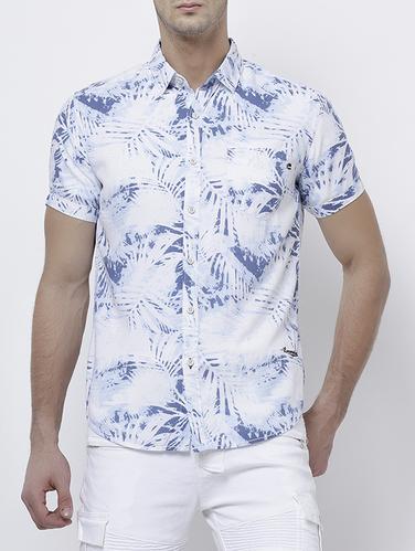 blue cotton casual shirt - 14537243 - Very Small Image - 1