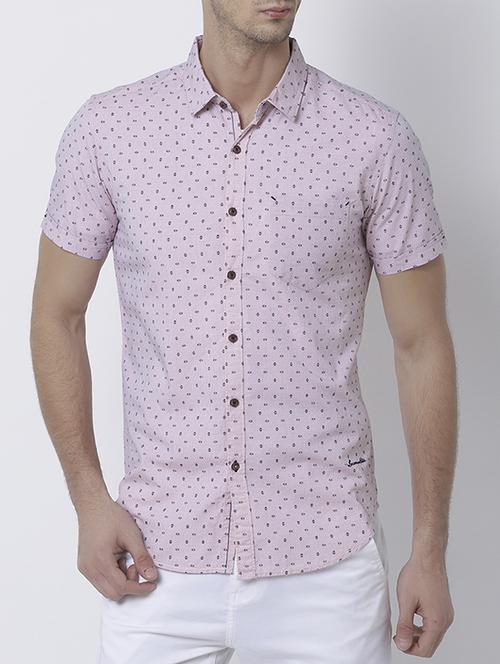 pink cotton casual shirt - 14537284 - Very Small Image - 1
