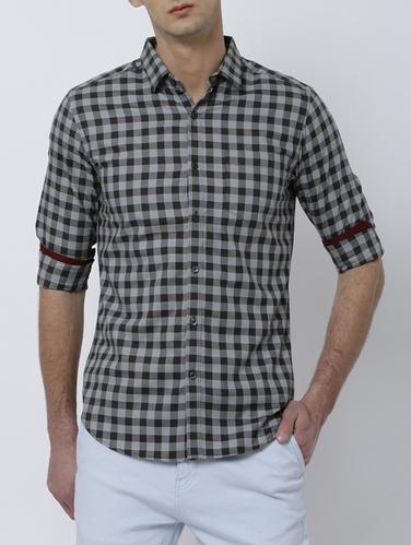 black cotton casual shirt - 14537323 - Very Small Image - 1