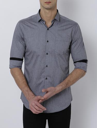 grey cotton casual shirt - 14537340 - Very Small Image - 1