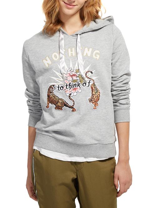 grey cotton regular sweatshirt - 14537371 - Very Small Image - 1