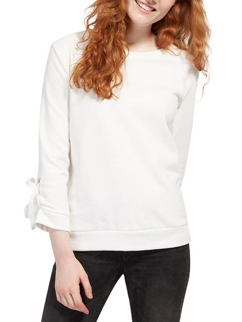 white solid sweatshirt - 14537373 - Very Small Image - 1