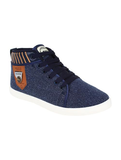 blue Canvas lace up sneaker - 14537394 - Very Small Image - 1