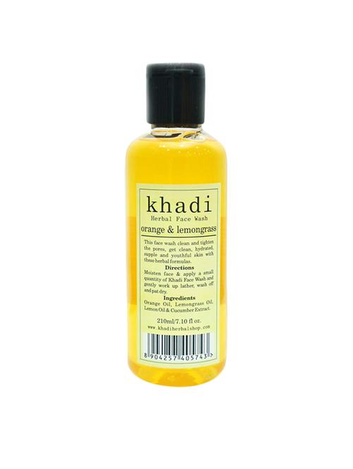 Khadi Orange & Lemongrass Face Wash - 14537421 - Very Small Image - 1