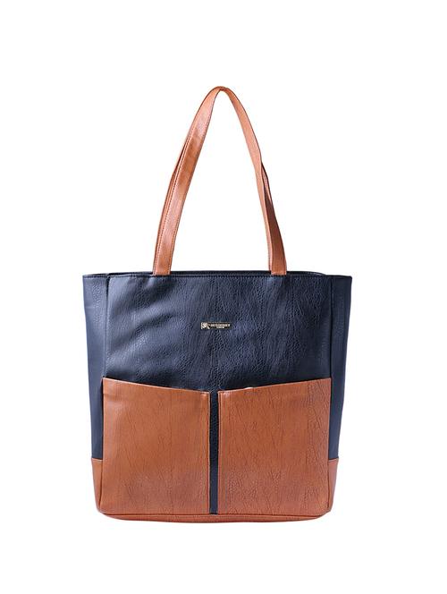 black leatherette regular handbag - 14537595 - Very Small Image - 1
