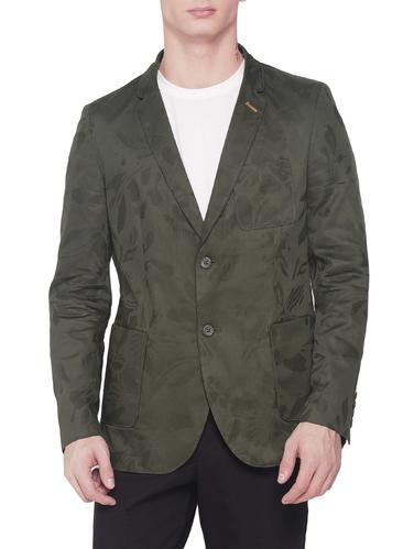 green cotton casual blazer - 14537652 - Very Small Image - 1