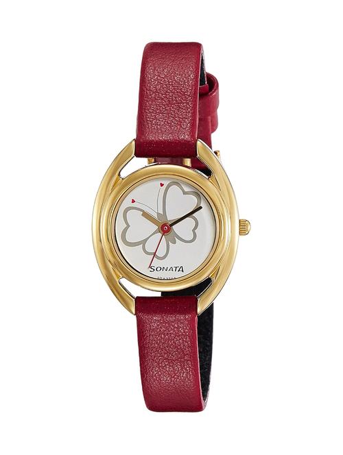 Sonata Gold Watch For Women - 8960YL02 - 14537792 - Very Small Image - 1