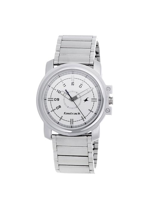 Fastrack Silver Watch For Men - 3039SM01 - 14537815 - Very Small Image - 1