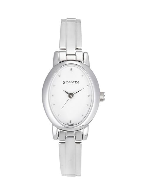 Sonata Silver Watch For Men - 8100SM01 - 14537840 - Very Small Image - 1