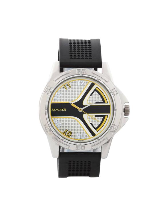 Sonata Silver Watch For Men - 77001SP02 - 14537842 - Zoom Image - 1