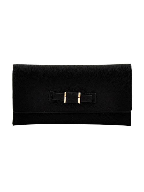 black leatherette wallet - 14537863 - Standard Image - 1