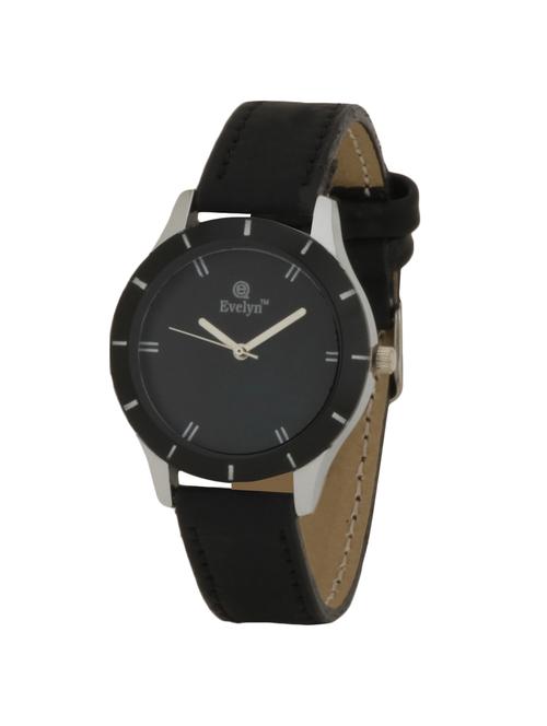 evelyn black analogue women's wrist watch - blk-272 - 14537932 - Standard Image - 1