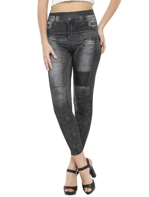 grey printed jegging - 14537990 - Standard Image - 1