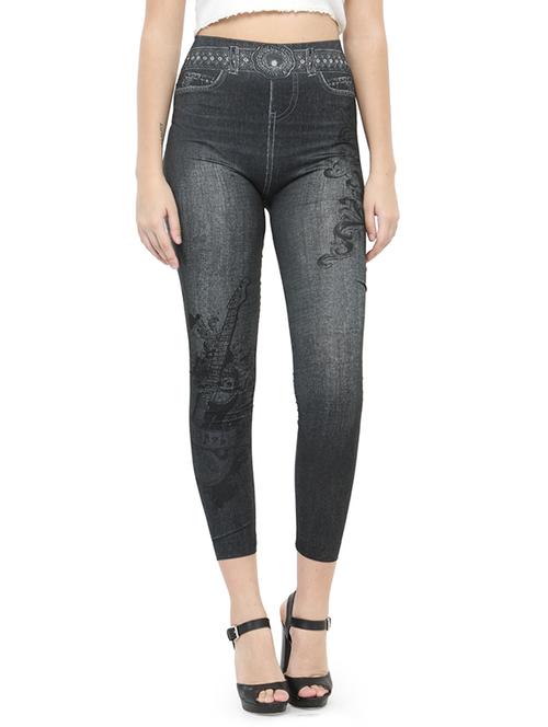 grey printed jegging - 14537993 - Standard Image - 1
