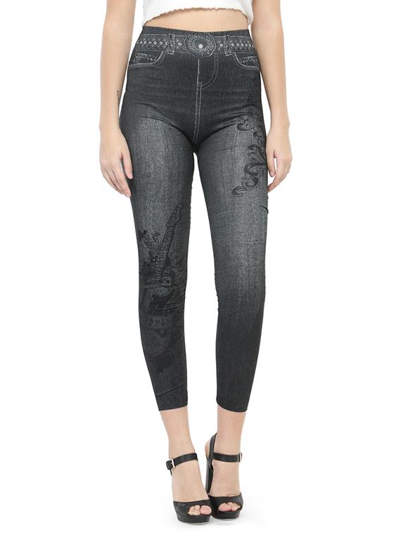 grey printed jegging - 14537993 - Zoom Image - 1