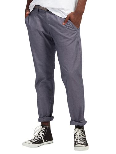 grey cotton chinos casual trousers - 14538217 - Very Small Image - 1