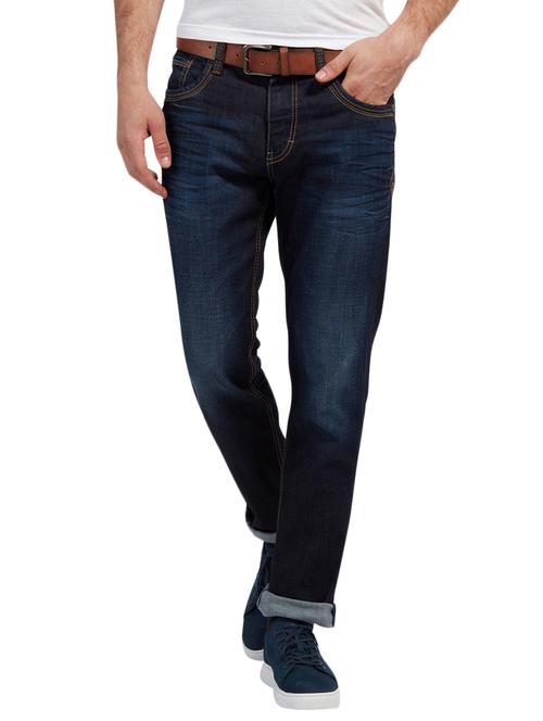 dark blue cotton washed jeans - 14538224 - Very Small Image - 1