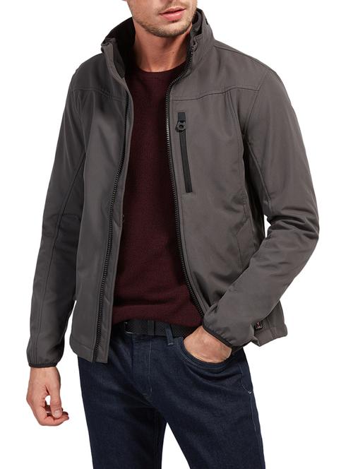 grey polyester casual jacket - 14538262 - Very Small Image - 1
