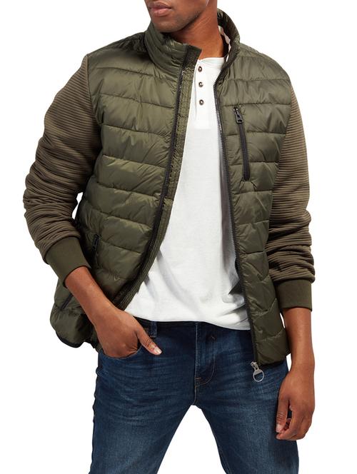 green polyester quilted jacket - 14538265 - Very Small Image - 1