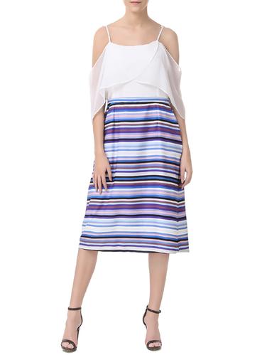 white colored belted dress - 14538716 - Very Small Image - 1