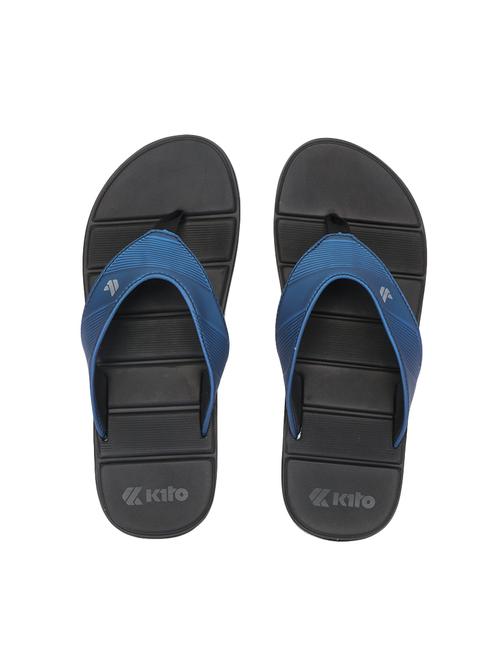 blue leatherette toe separator flip flops - 14538780 - Very Small Image - 1