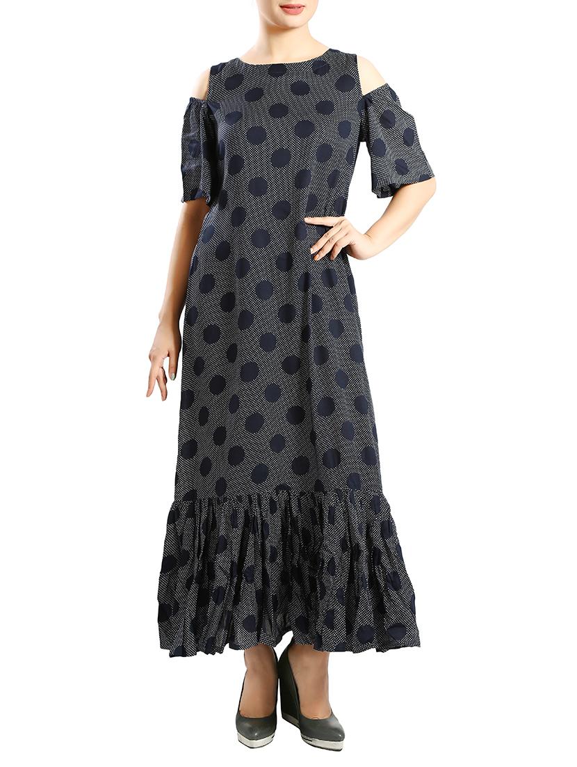 grey rayon maxi dress - 14538861 - Zoom Image - 1