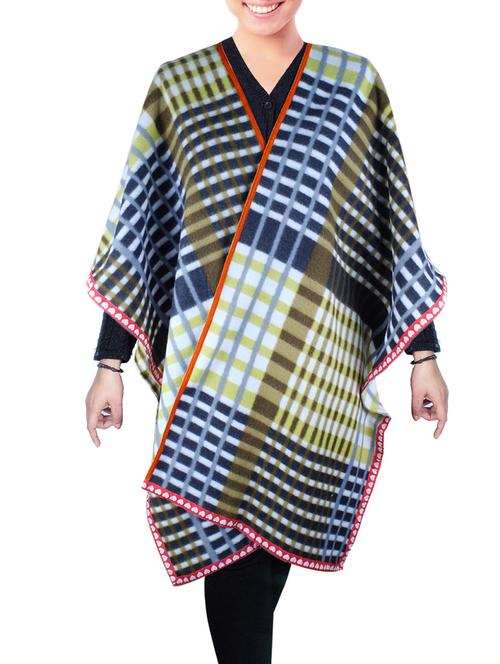 multi colored woolen shawl - 14539648 - Very Small Image - 1