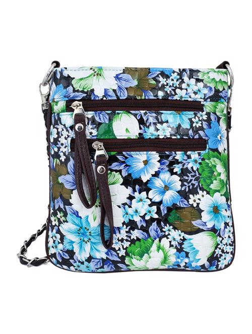blue leatherette regular sling bag - 14539655 - Very Small Image - 1