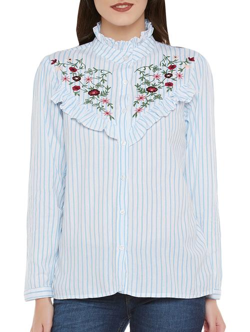 light blue striped shirt - 14539695 - Standard Image - 1
