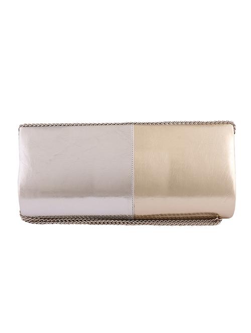 silver leather clutch - 14539731 - Very Small Image - 1