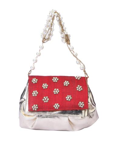 silver leather sling bag - 14539737 - Very Small Image - 1