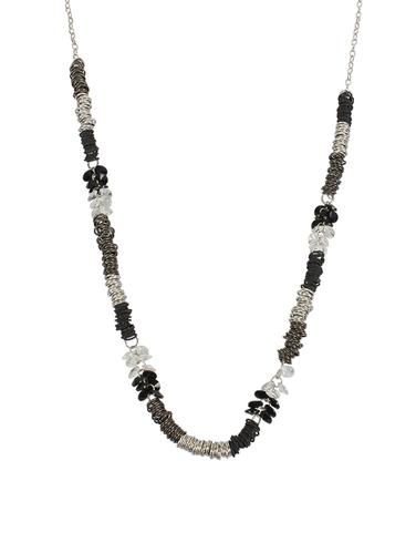 black metal long necklace - 14539777 - Very Small Image - 1