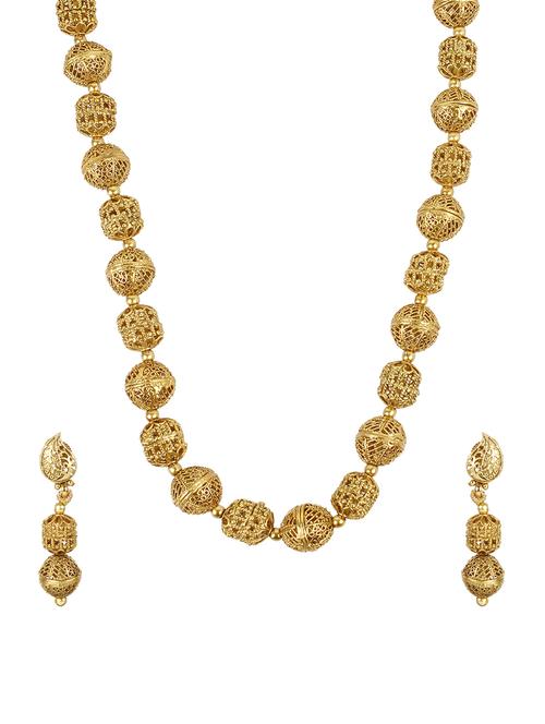 gold metal bridal necklace - 14539813 - Very Small Image - 1