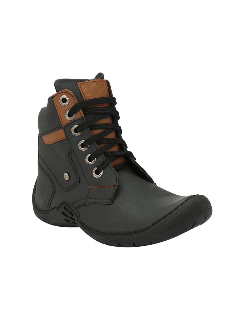 black leather high ankle boots - 14539923 - Zoom Image - 1