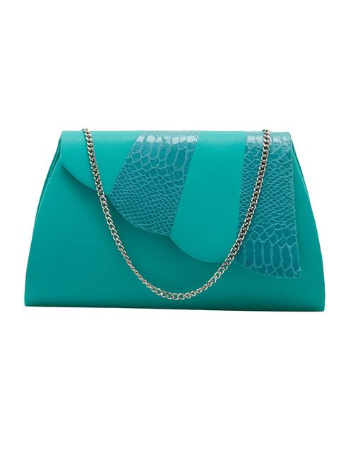 green leather regular clutch - 14539944 - Standard Image - 1