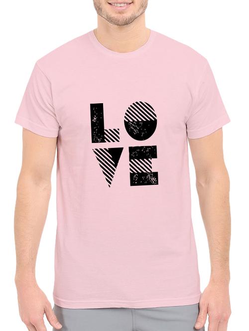 pink cotton chest print tshirt - 14539971 - Standard Image - 1