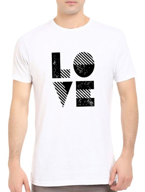 white cotton chest print tshirt - 14539974 - Standard Image - 1