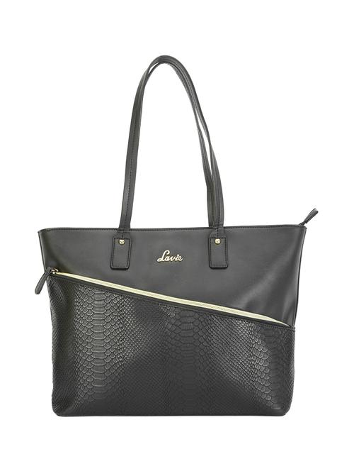 black leatherette regular handbag - 14540043 - Very Small Image - 1