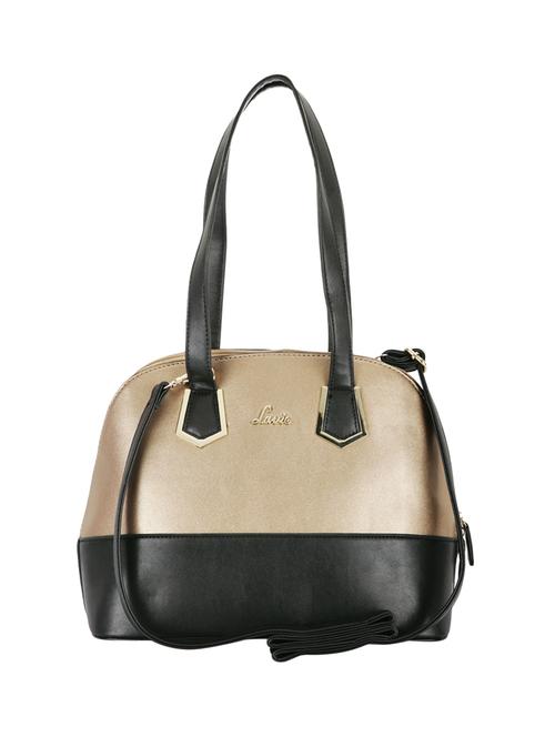 gold leatherette regular handbag - 14540056 - Very Small Image - 1